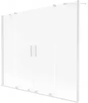 Vonios sienelė Mexen Velar Duo, 170 x 150 cm, Baltas/matinis stiklas