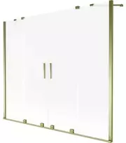Vonios sienelė Mexen Velar Duo, 170 x 150 cm, Gold/matinis stiklas