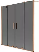 Vonios sienelė Mexen Velar Duo, 140 x 150 cm, Brushed copper/Graphite