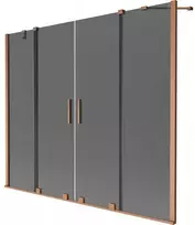 Vonios sienelė Mexen Velar Duo, 190 x 150 cm, Brushed copper/Graphite