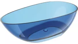 Vonia Mexen Glass Denim Transparent, 170 x 85 cm, su chromo dangteliu