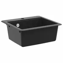 Kriauklė Juoda 470 x 440 mm Granitas
