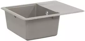 Kriauklė Pilka 560 x 460 mm 80% Kvarcas ir 20% Derva