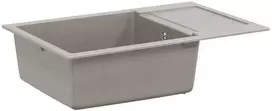 Kriauklė Pilka 780 x 500 mm 80% Kvarcas ir 20% Derva
