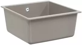 Kriauklė Pilka 430 x 460 mm 80% Kvarcas ir 20% Derva