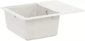 Kriauklė Balta 560 x 460 mm 80% Kvarcas ir 20% Derva
