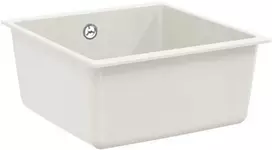 Kriauklė Balta 430 x 460 mm 80% Kvarcas ir 20% Derva