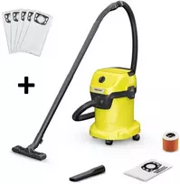 Dulkių siurblys Karcher WD 3 + MicroFleece maišeliai 5vnt