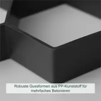 Relaxdays Grindinio forma, 2 vnt., 4.5x30x30 cm, juoda, plastikas