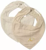 Little Dutch Bryndáček bandana 2 ks Pure Soft rusvai gelsvas