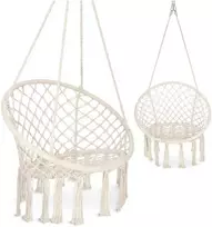BOHO smėlio spalvos sodo sūpynės