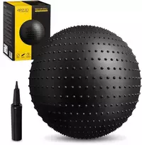 4Fizjo Reabilitacijos kamuolys su dygliais, 65 cm, juodas