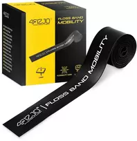 4Fizjo FLOSS BAND 1 mm juoda reabilitacinė mankštos juosta