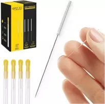 4Fizjo Akupunktūros adatos su kreiptuvu, 100 vnt., 0,3 x 50 mm