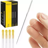 4Fizjo Akupunktūros adatos su kreiptuvu, 100 vnt., 0,3 x 100 mm