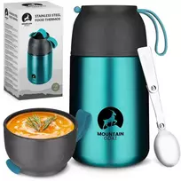 Mountain Nerūdijančio plieno pietų termosas 720 ml, mėlynas