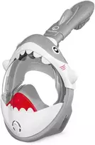 Vaikiška nardymo kaukė „TSUNAMI SHARK“, pilka