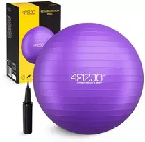 4Fizjo Pripučiamas gimnastikos kamuolys 55 cm violetinis