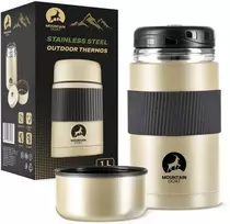 Mountain Nerūdijančio plieno pietų termosas 1 litras, aukso spalvos