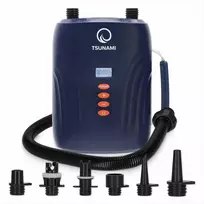 Elektrinė irklenčių pompa, su baterija, aukšto slėgio oro pompa SUP, pripučiamų valčių pompa, 20 PSI elektrinė pompa