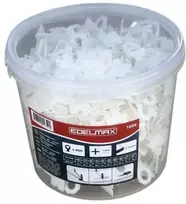 Inkariukai plytelių išlyginimo sistemai 400vnt. 1mm EDELMAX 1659