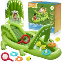 Bestway Vanduo Playground CROCODILE 234x163x87cm + Slide and Accessories 53169