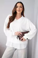 Moteriška balta palaidinė Liucy