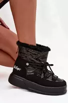 Moteriški žieminiai batai ant žemos platformos Lee Cooper