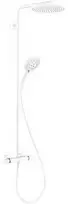 „Hansgrohe Raindance Select S Showerpipe 240 Powder“ lietaus kilimėlis, HVID