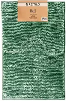 RESTILO mata vonios shiny chenille BATI spalva žalia styl skandynawski 50x80+40x50