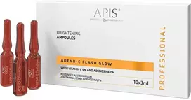 Apis Adeno-C Flash Glow švytinčios veido ampulės su vitaminu C ir adenozinu, 10 x 3 ml
