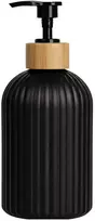 Skysto muilo dozatorius juodas PVC 500 ml