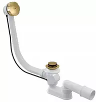Automatinis vonios sifonas su persipylimu Alcaplast, Gold