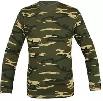 Mil-Tec Woodland Long Sleeve Shirt Marškinėliai ilgomis rankovėmis
