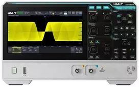Osciloskopas, HD, 2 kanalų, 12bitų, 80Mhz, 1.25 GSa/s, 100 Mpts, 100,000 wfms/s, 7" lietimui jautrus ekranas, UNI-T