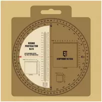 M-Tac Ecopybook Tactical Ruler Protractor round (130mm) NATO Liniuotė/matlankis