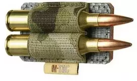 M-Tac Bandolier with Velcro for 2 cartridges cal. 338 Klijuojamas šovinių laikiklis