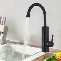 HOMELODY elektrinis virtuvinis maišytuvas su vandens šildytuvu, 3000 W, LED ekranas, juodas, E39032101
