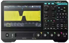 Osciloskopas, MSO, HD, 4+16 kanalų, 12bitų, 150Mhz, 2.5GSa/s, 100 Mpts, 0.2M wfms/s, 7" lietimui jautrus ekranas, UNI-T