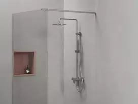 Stacionari dušo sistema Ravak Spring, netermostatinė, SG 098.00CR su dušo komplektu, reguliuojama, chromas