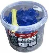 Plytelių išlyginimo sistema daugkartinė 100vnt. +2 raktai 1,5-5mm EDELMAX 1661