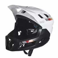 LEATT MTB Enduro 2.0 V23 Bike Helmet with Removable Chin Guard, Size M (55–59 cm), Baltas