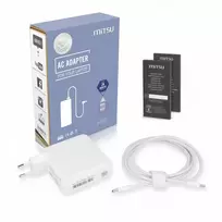 Maitinimo šaltinis sieciowy Mitsu 100W USB-C, USBC, 5-20V, 3-5A (baltas) do notebooka