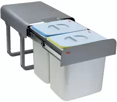 Teka ECO EASY 45 30 L 2 basket(s) Galvanized steel Pilkas