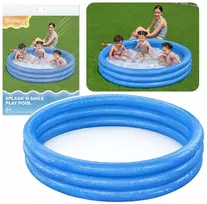 Baseinas Dmuchany Dla Dzieci Mėlyna Splash N Smile 152cm Bestway 51026