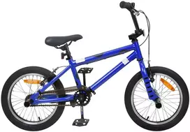 BMX Dviratis 16 Colių 5-8 metų amžiaus Tamsiai mėlyna
