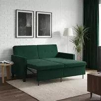 Sofa lova Tamsiai žalia Audinys