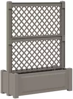 Didelis vazonas su treliu Pilka 99,5 x 43 x 133,5 PP