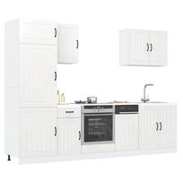 Virtuvinių spintelių komplektas, 7 dalių, Lucca, balta