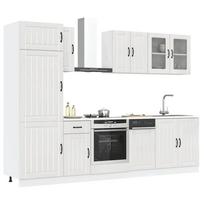 Virtuvinių spintelių komplektas, 8 dalių, Lucca, balta